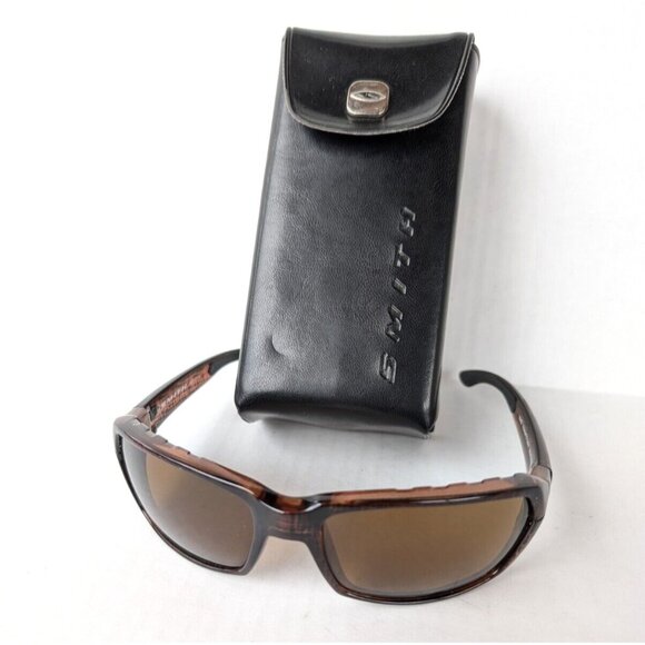 Smith Optics Other - Smith Optics Sunglasses Trace Wood Tortoise TLT Polarized Brown with Case